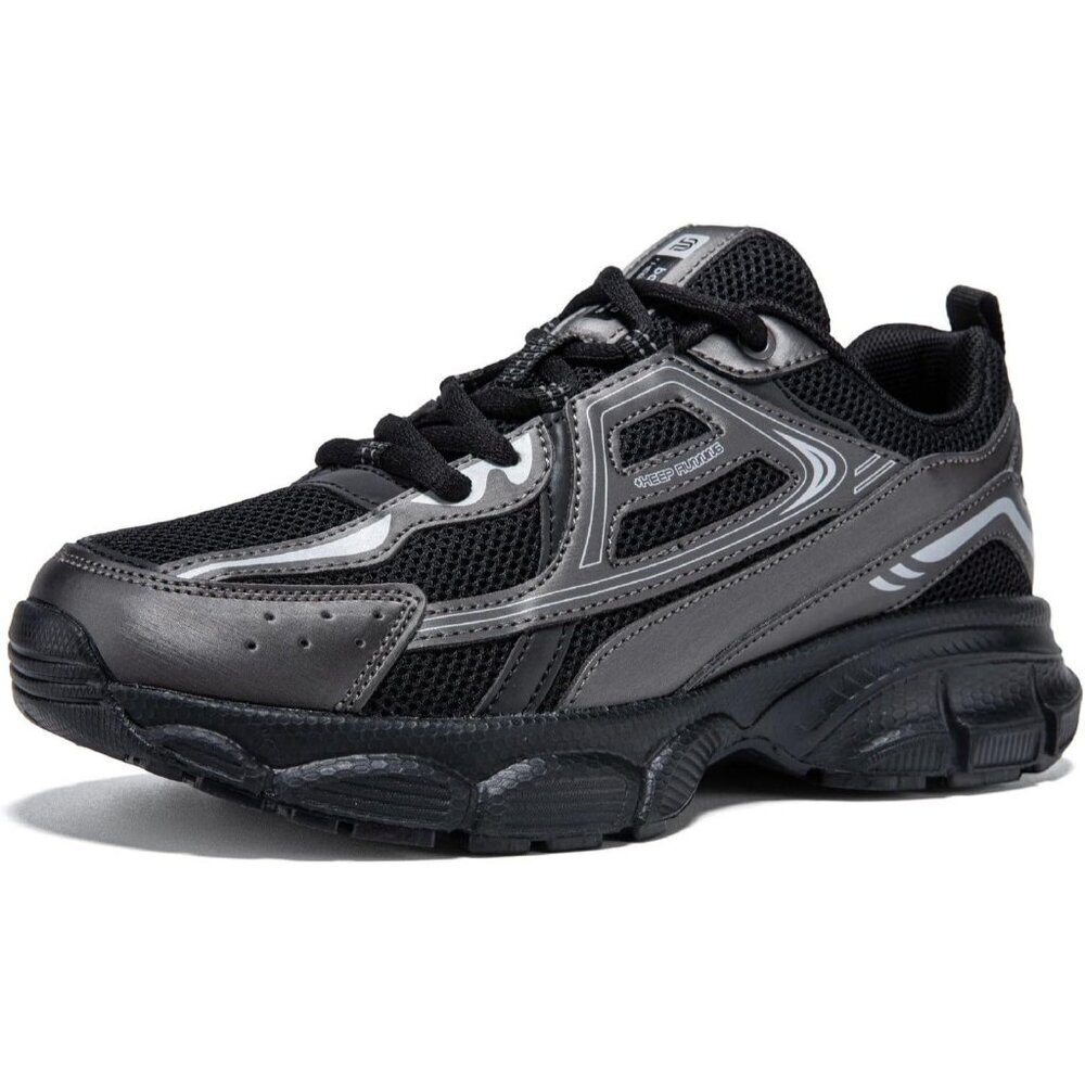 Women's F-black Chunky Fashion Sneakers Mesh Breathable Casual Sports Shoes